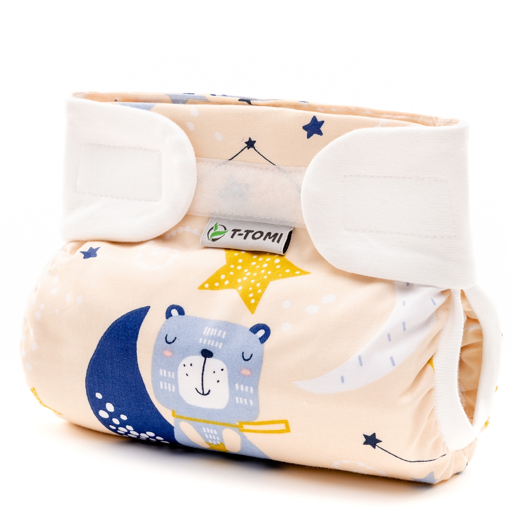 T-tomi Ortopedické abdukční kalhotky - suchý zip Night bears (5-9kg) T-tomi