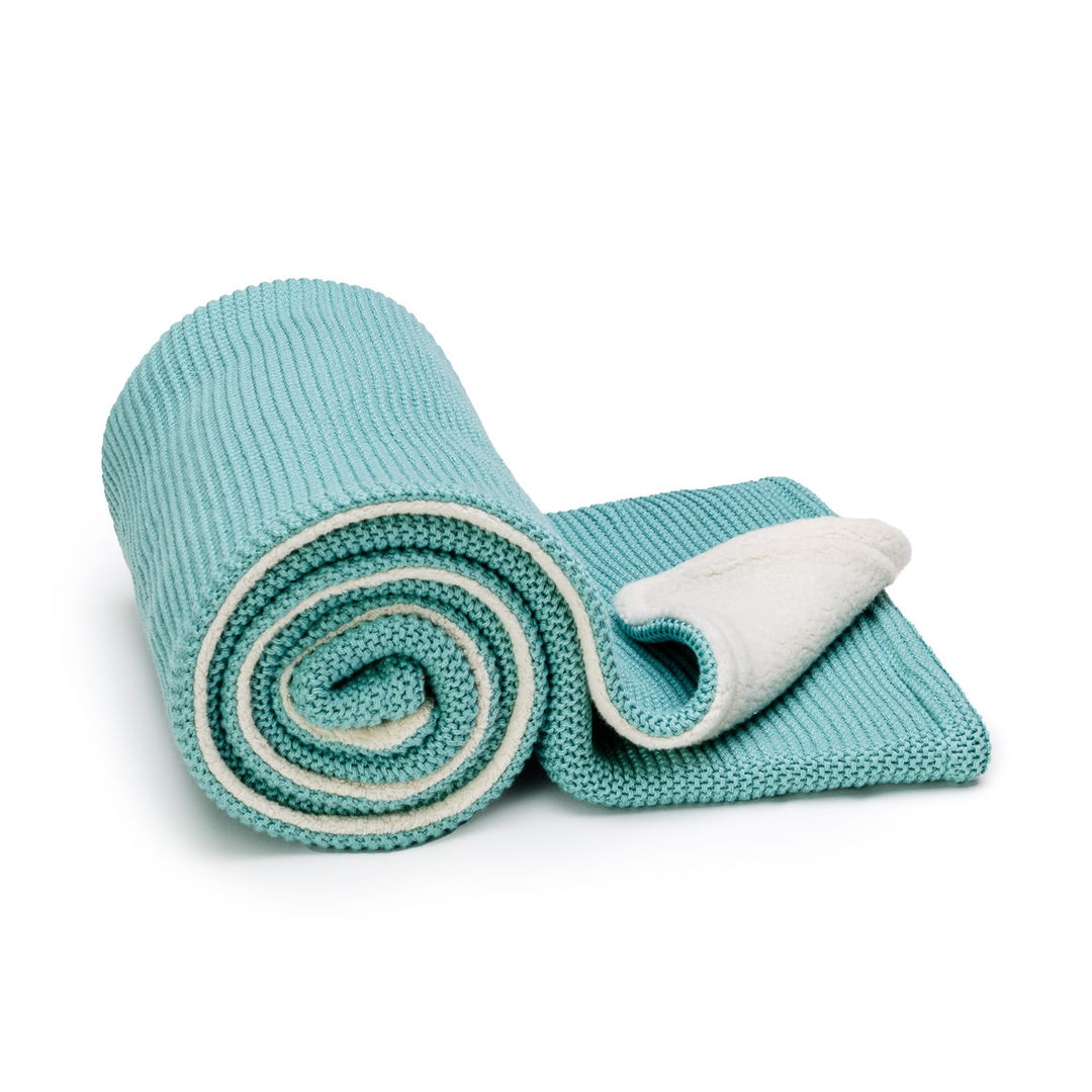 T-tomi Pletená deka WARM Mint waves T-tomi