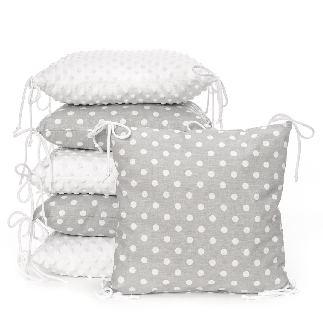 T-tomi Polštářkový mantinel Grey dots T-tomi