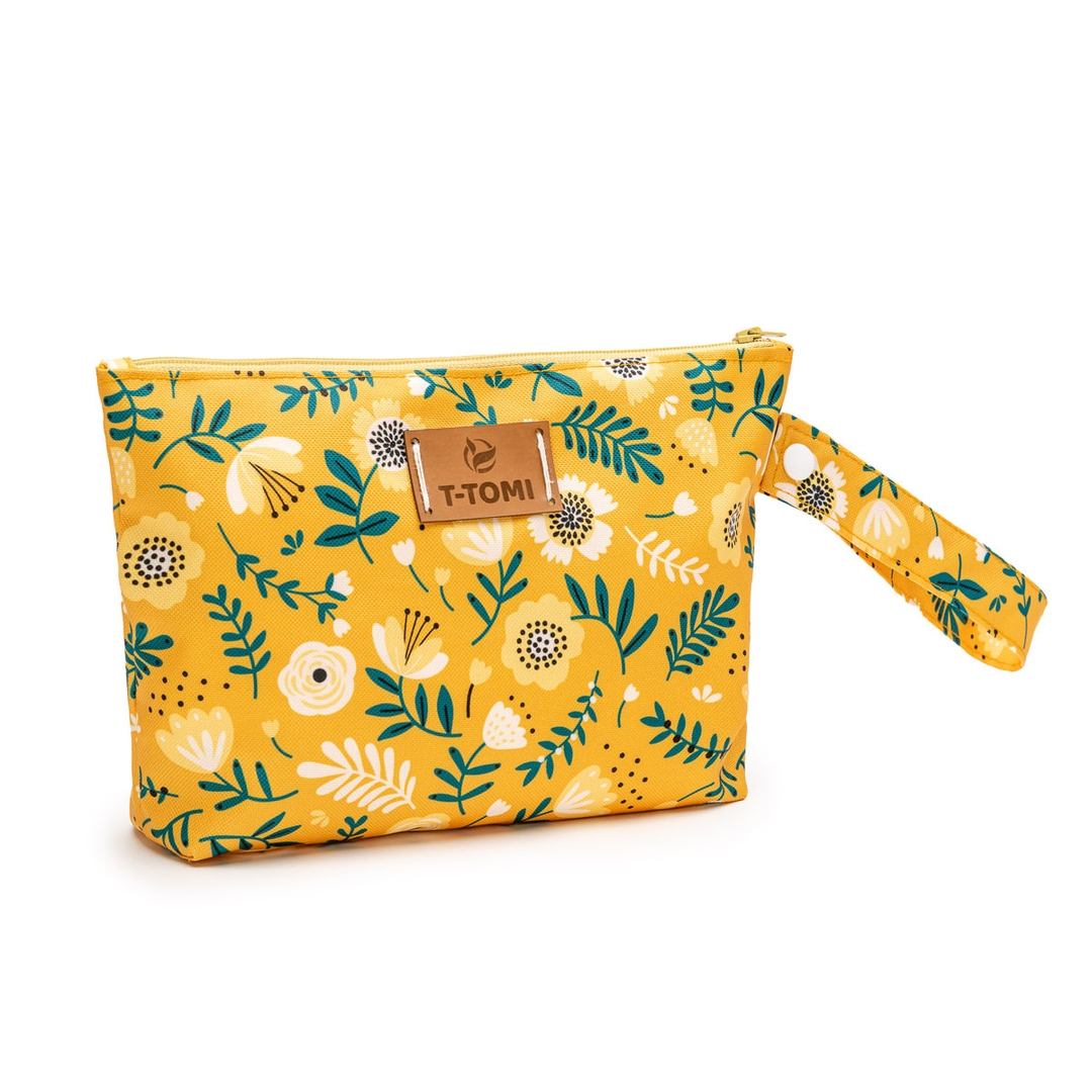 T-tomi Small Baggie Mustard flowers T-tomi