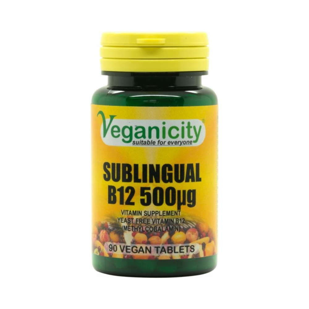 Veganicity SUBLINGUAL VITAMIN B12 500 mg 90 tablet Veganicity