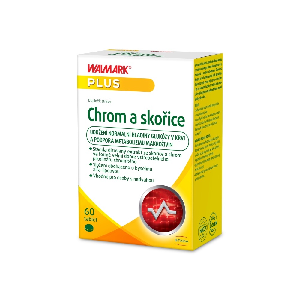 Walmark Chrom a skořice 60 tablet Walmark