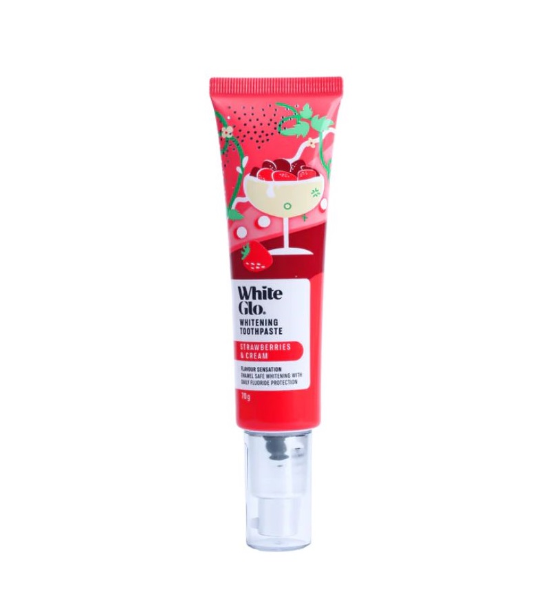 White Glo Zubní pasta Strawberries and Cream 70 g White Glo