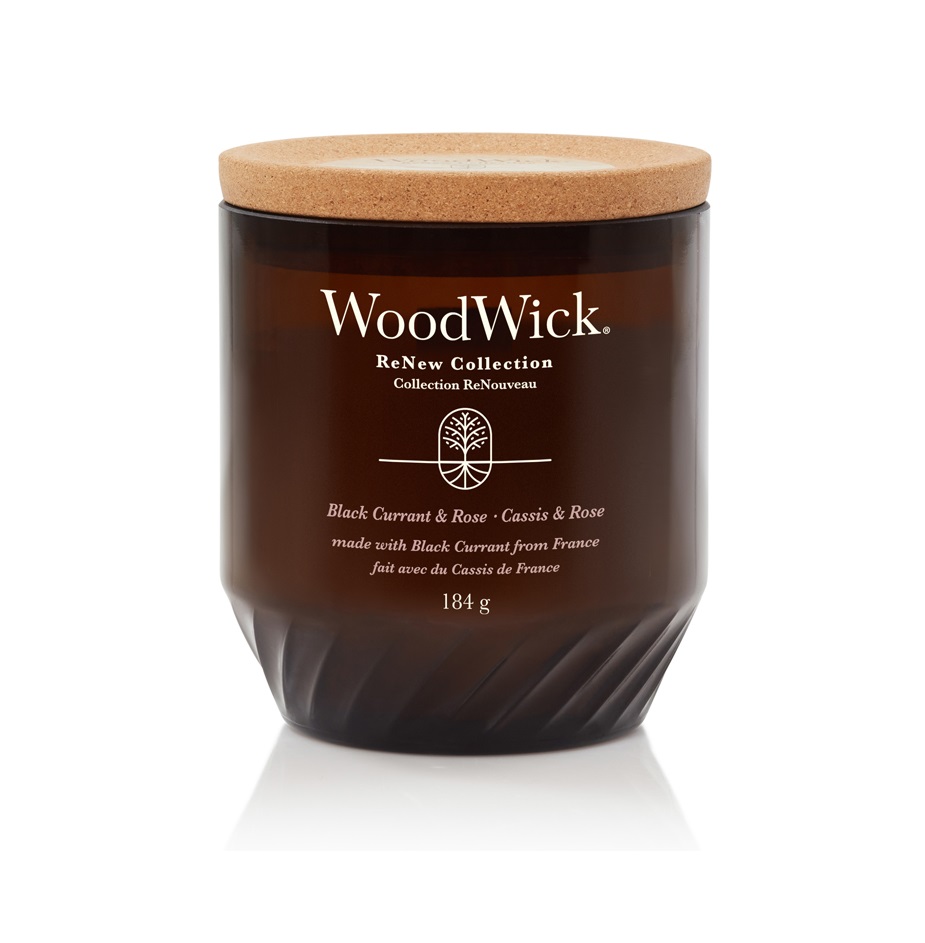 Wood Wick ReNew Vonná svíčka Black Currant & Rose 184 g Wood Wick
