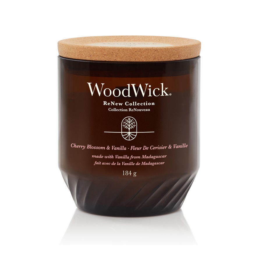 Wood Wick ReNew Vonná svíčka Cherry Blossom & Vanilla 184 g Wood Wick