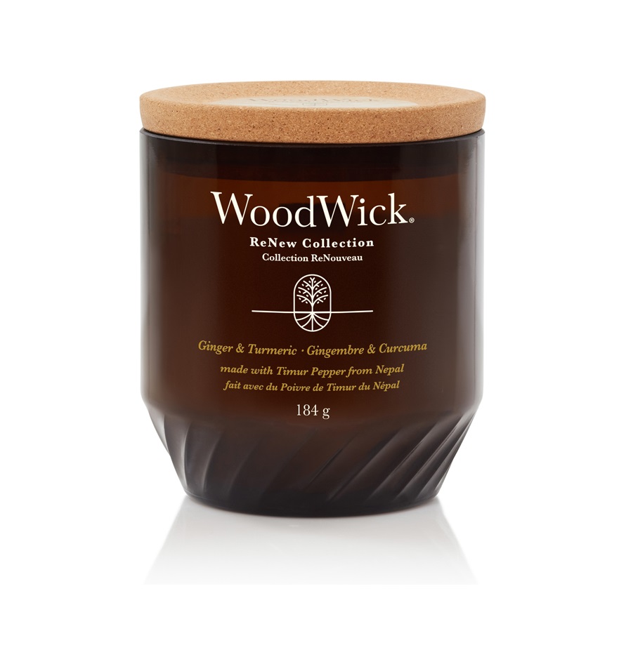 Wood Wick ReNew Vonná svíčka Ginger & Turmeric 184 g Wood Wick