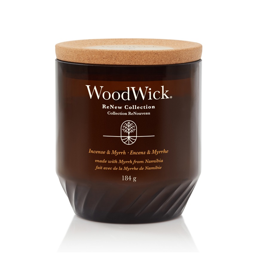 Wood Wick ReNew Vonná svíčka Incense & Myrrh 184 g Wood Wick