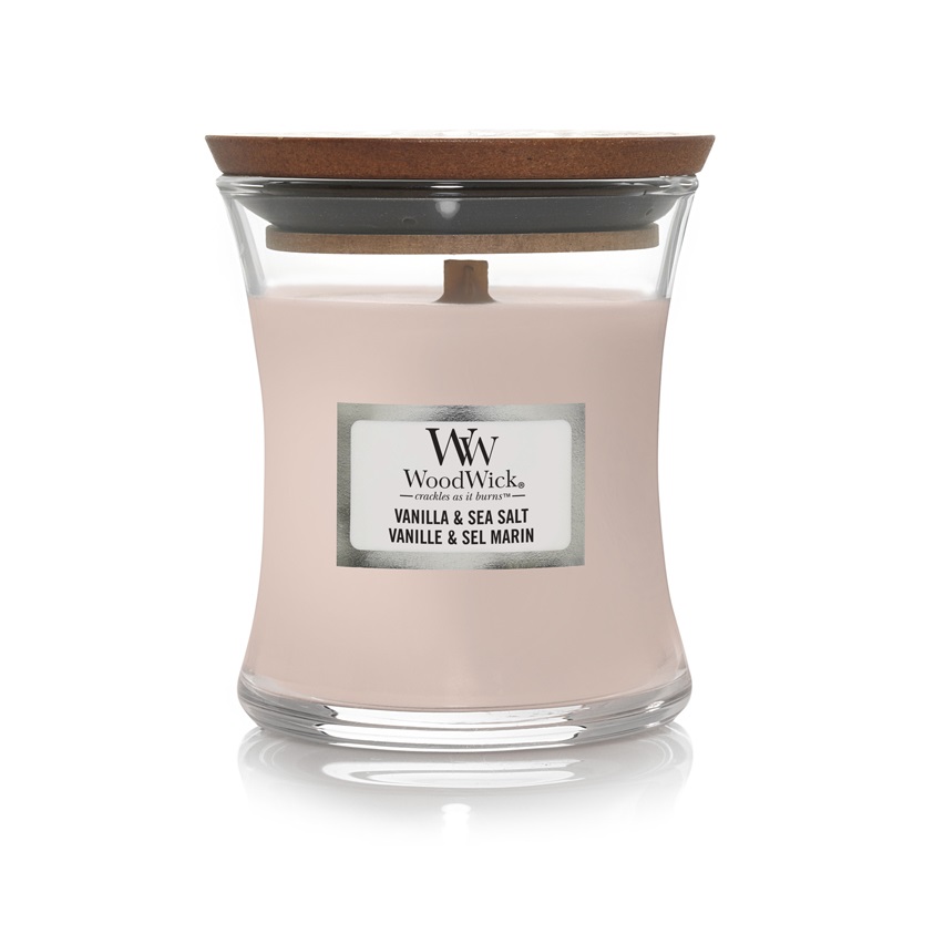 Wood Wick Vonná svíčka Vanilla & Sea Salt 85 g Wood Wick