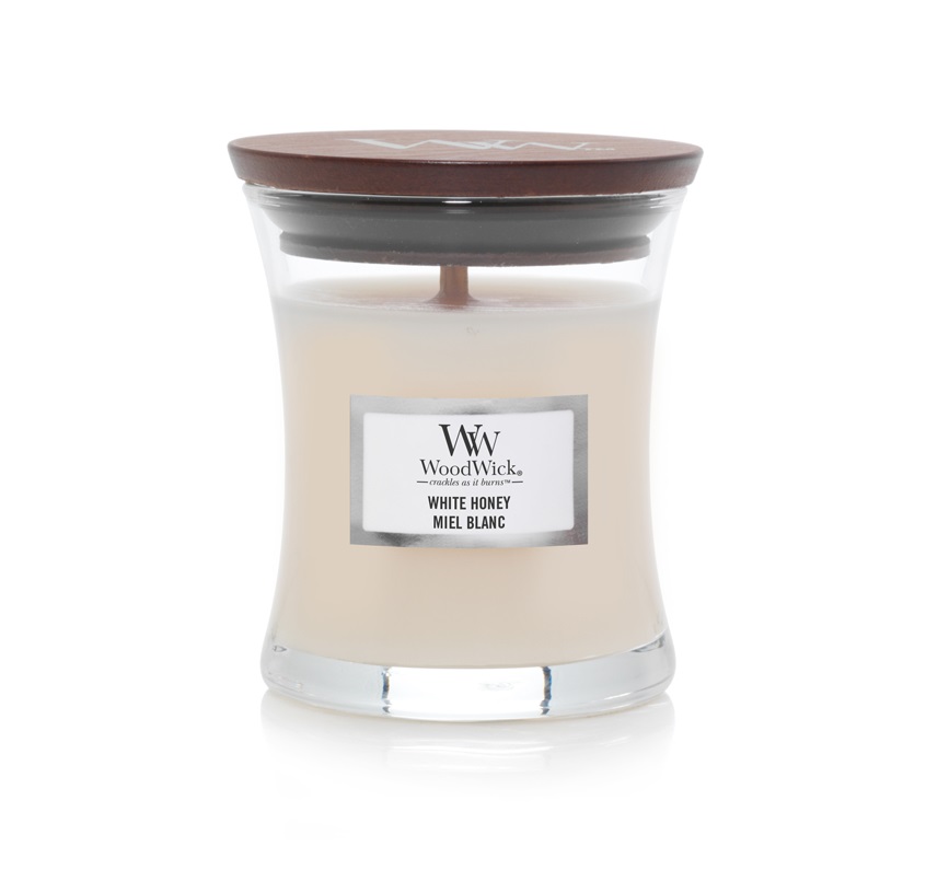 Wood Wick Vonná svíčka White Honey 85 g Wood Wick