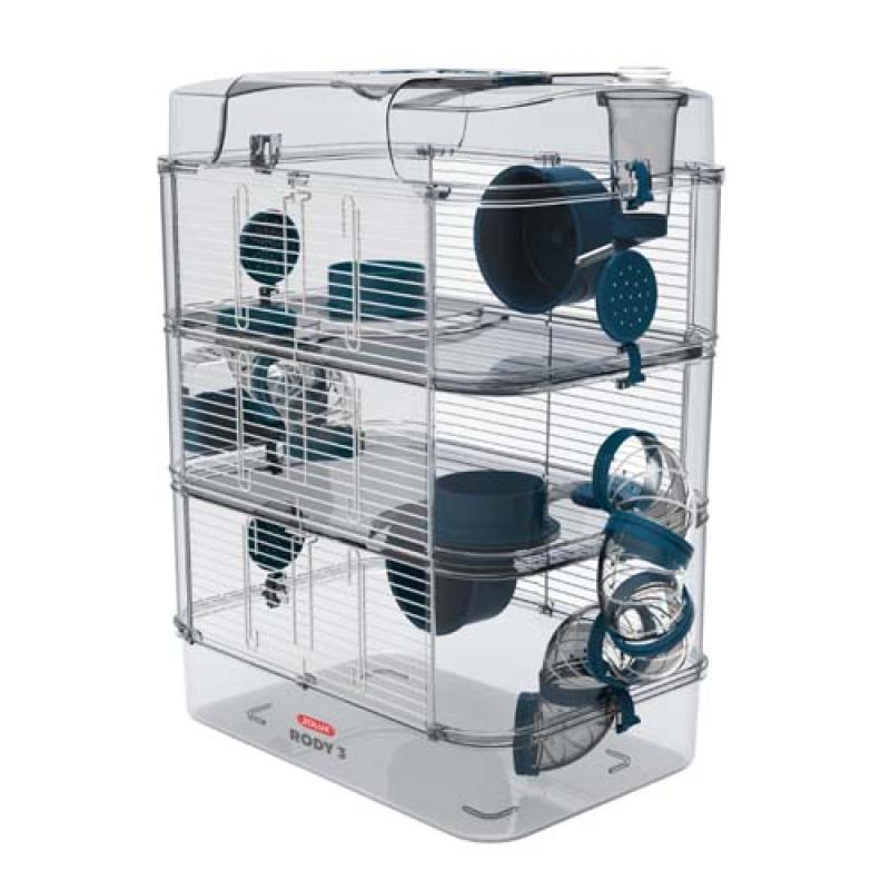 Zolux RODY3 SA klec TRIO BLUE 410x270x530mm Zolux