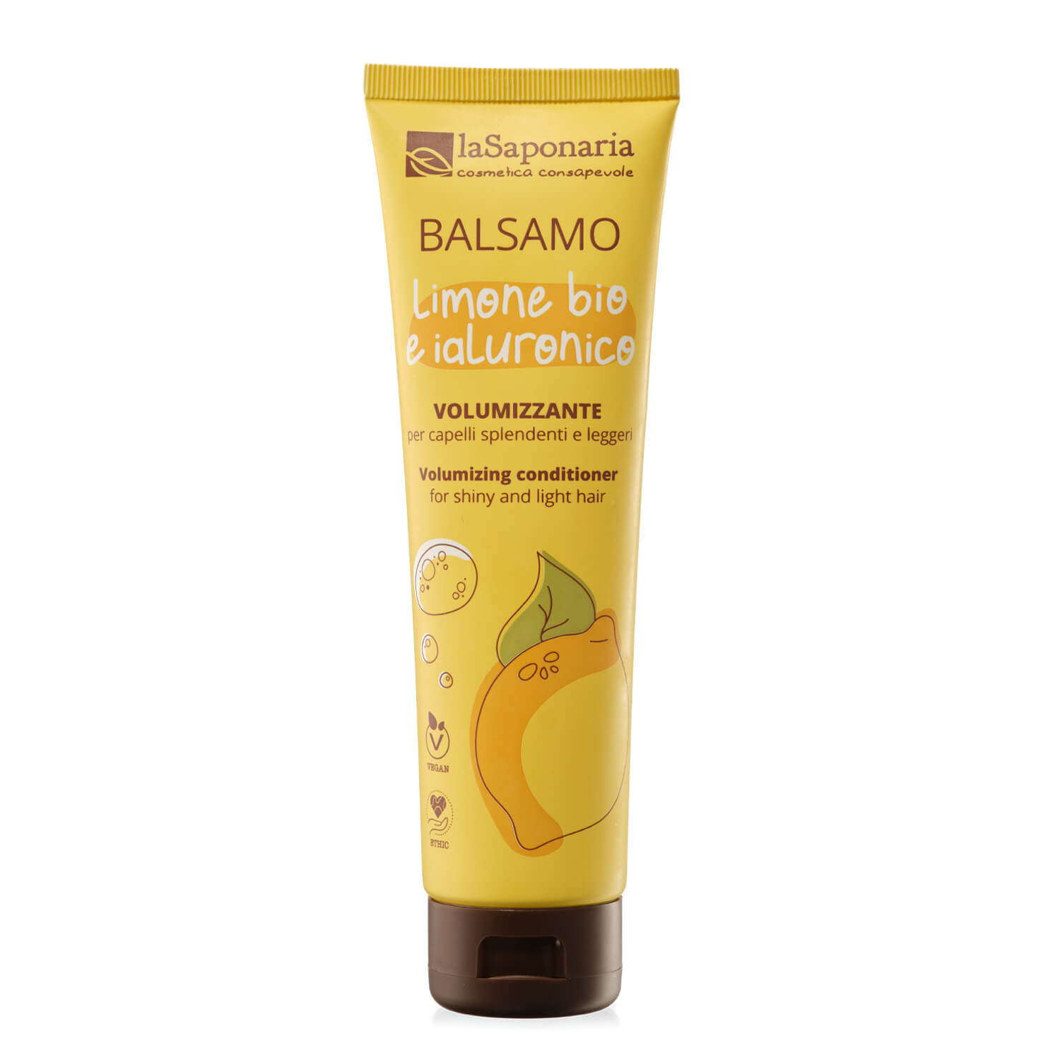 laSaponaria Kondicionér pro objem vlasů s citronem a kyselinou hyaluronovou 150 ml laSaponaria