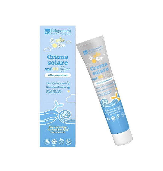 laSaponaria Opalovací krém pro děti a na citlivou pokožku BIO SPF50 40 ml laSaponaria