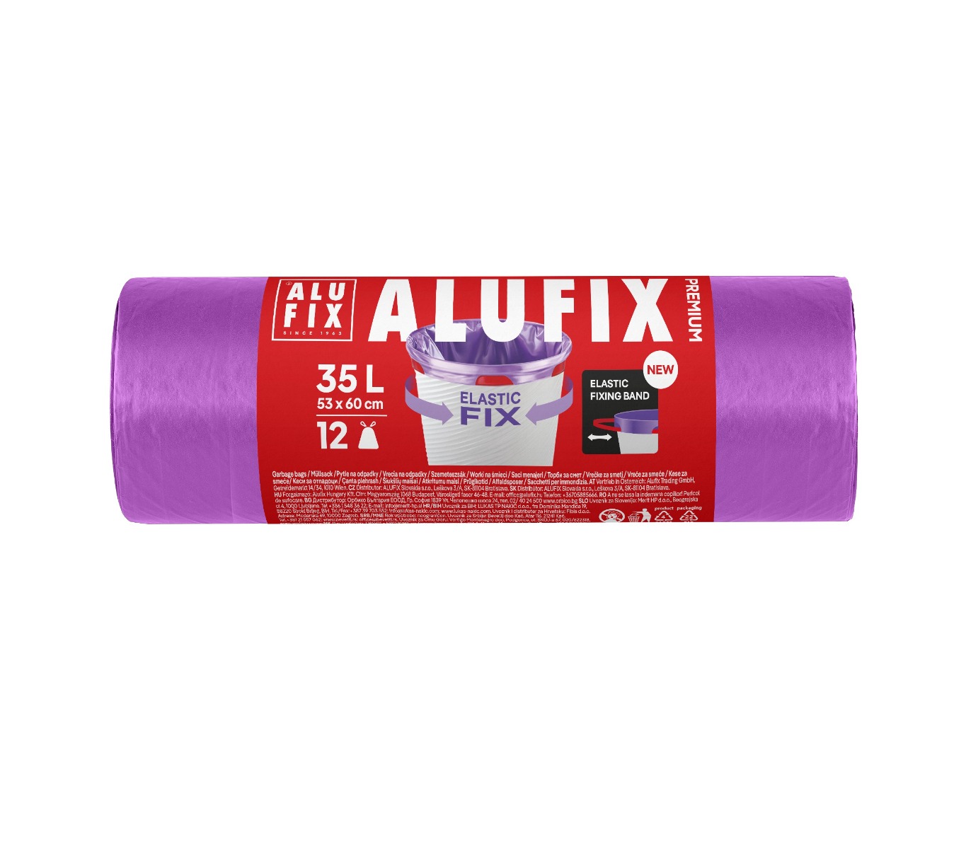 Alufix Elastic Fix Pytle na odpadky 35 l 12 ks Alufix