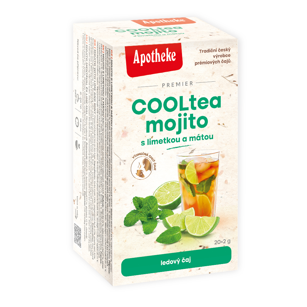 Apotheke CoolTea Mojito s limetkou porcovaný čaj 20x2 g Apotheke