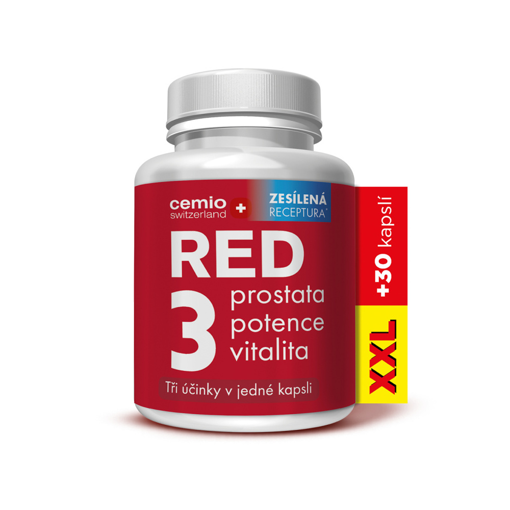 Cemio RED3 XXL 90+30 kapslí Cemio