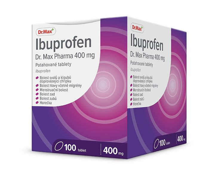 Dr. Max Ibuprofen 400 mg 100 potahovaných tablet Dr. Max