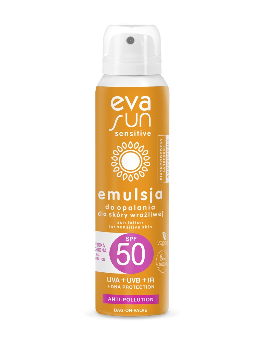 Eva Sun Emulze na opalování na citlivou pokožku SPF50 120 ml Eva Sun