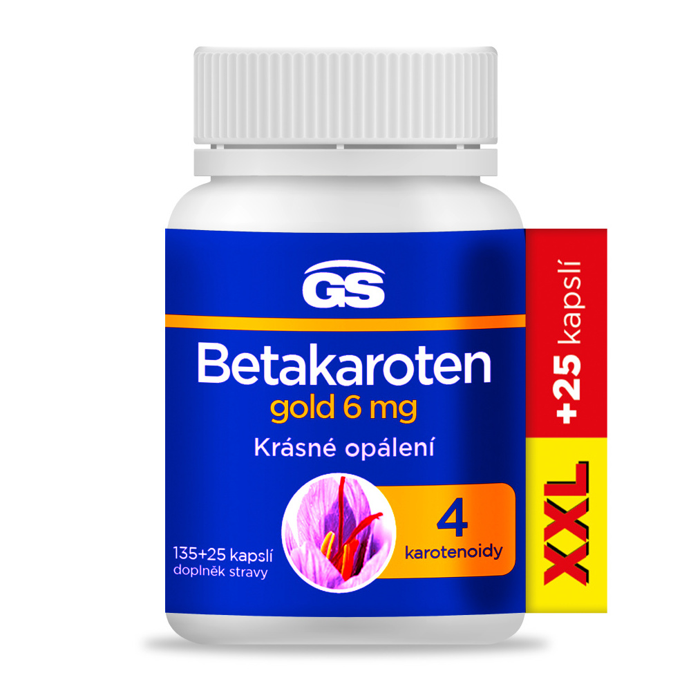 GS Betakaroten gold 6 mg XXL 135+25 kapslí GS