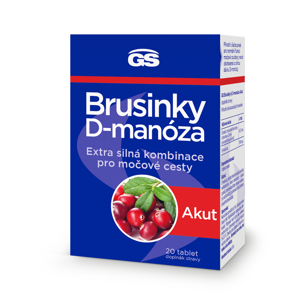 GS Brusinky & D-manóza Akut 20 tablet GS