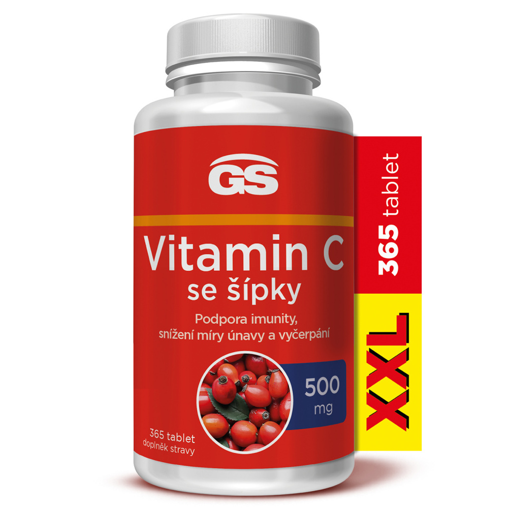 GS Vitamin C 500 se šípky XXL 365 tablet GS