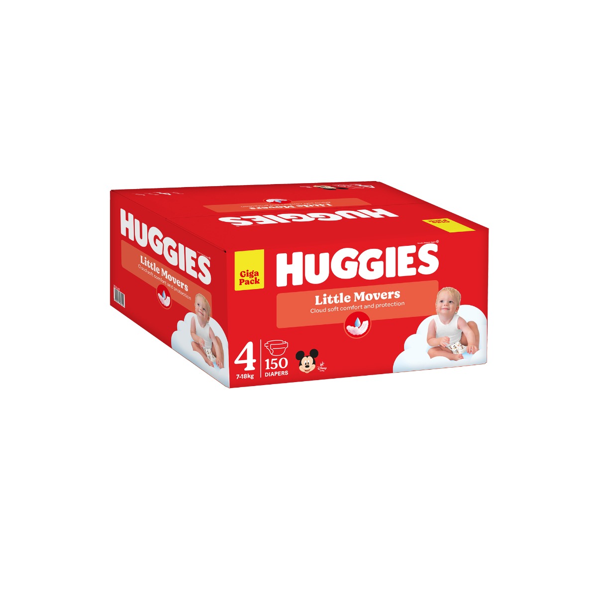 Huggies 4 7–18 kg jednorázové plenky 150 ks box Huggies