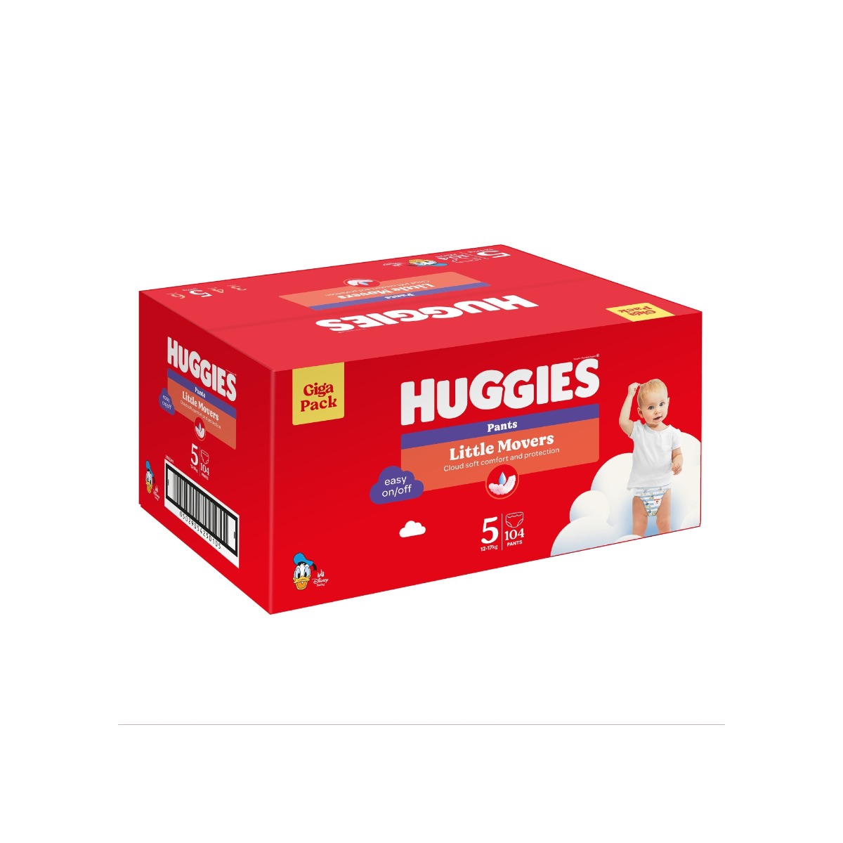 Huggies Little Movers Pants 5 12–17 kg jednorázové plenkové kalhotky 104 ks box Huggies