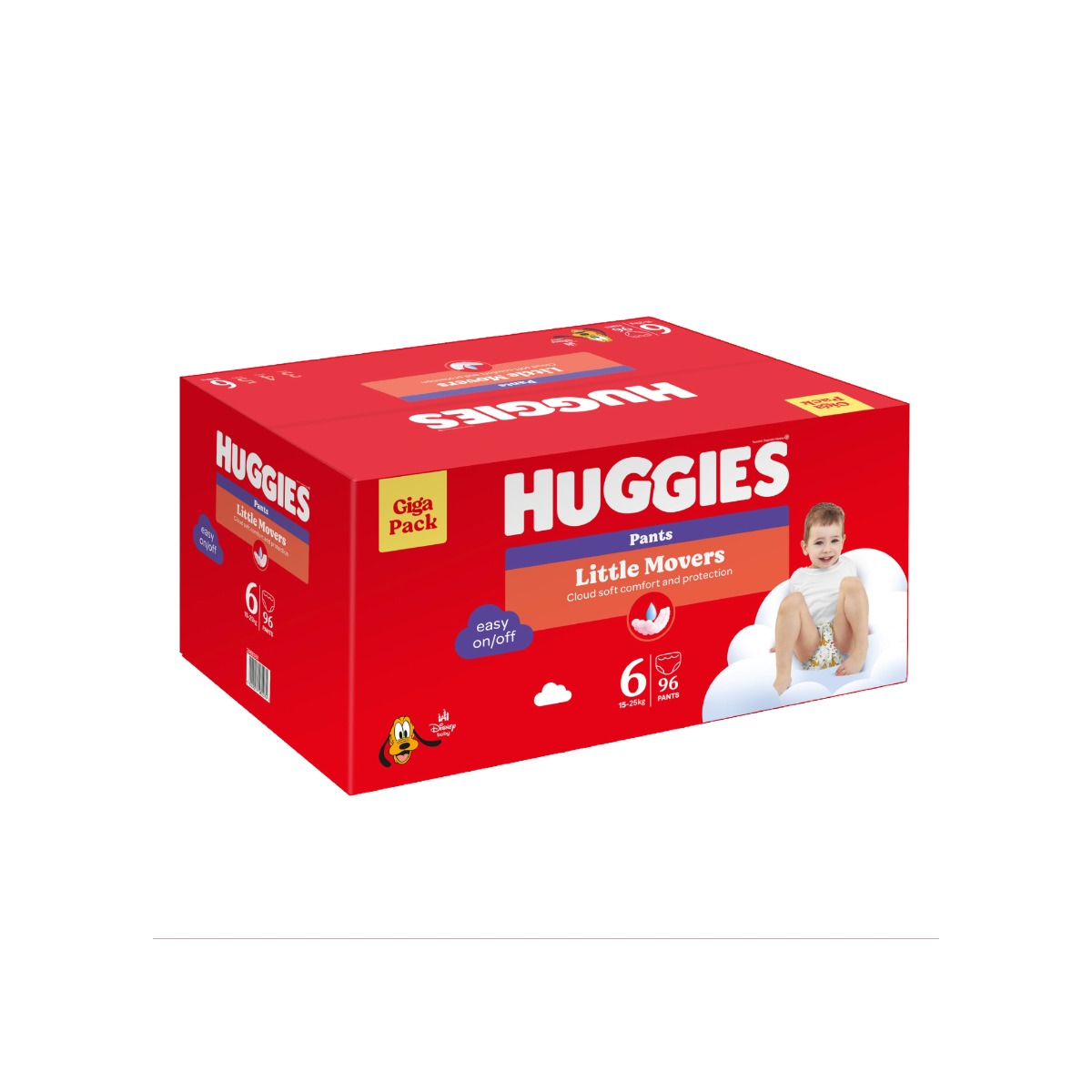 Huggies Little Movers Pants 6 15–25 kg jednorázové plenkové kalhotky 96 ks box Huggies