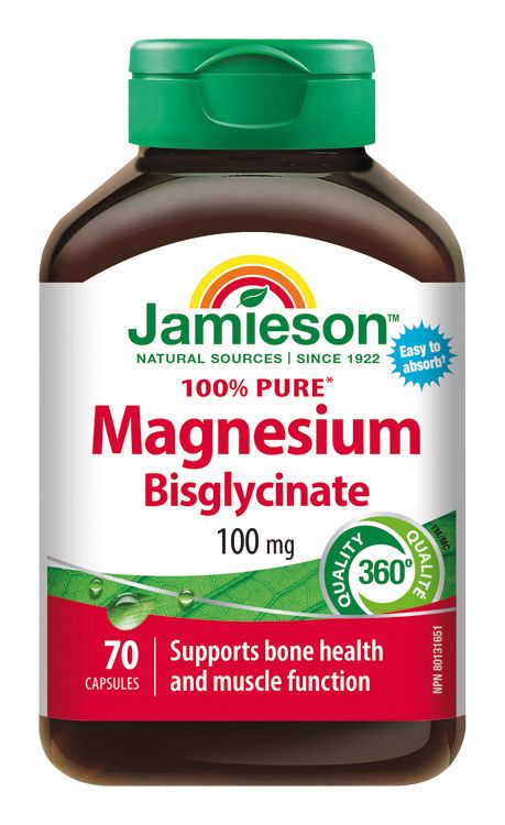 Jamieson Hořčík bisglycinát 100 mg 70 kapslí Jamieson