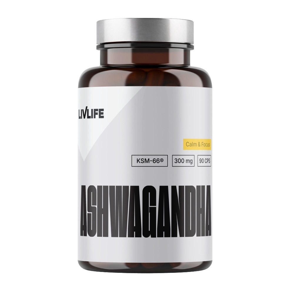 Livlife Ashwagandha KSM-66 300 mg 90 kapslí Livlife