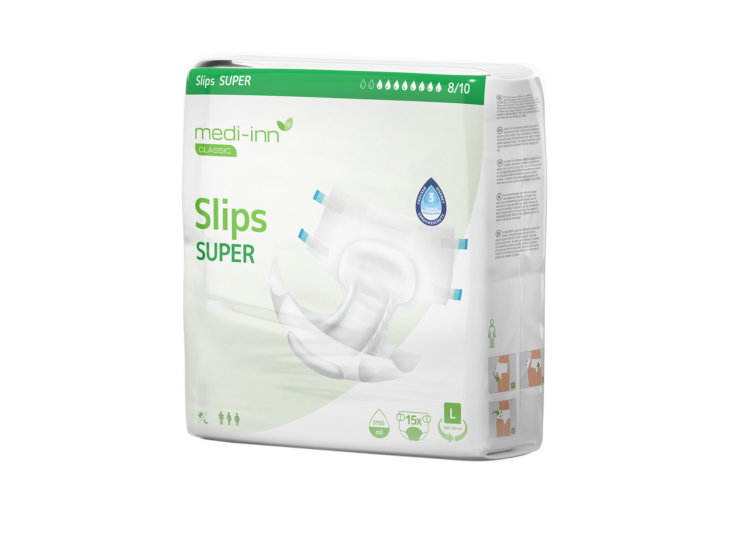 Medi-Inn Slips Inkontinenční kalhotky super L 15 ks Medi-Inn