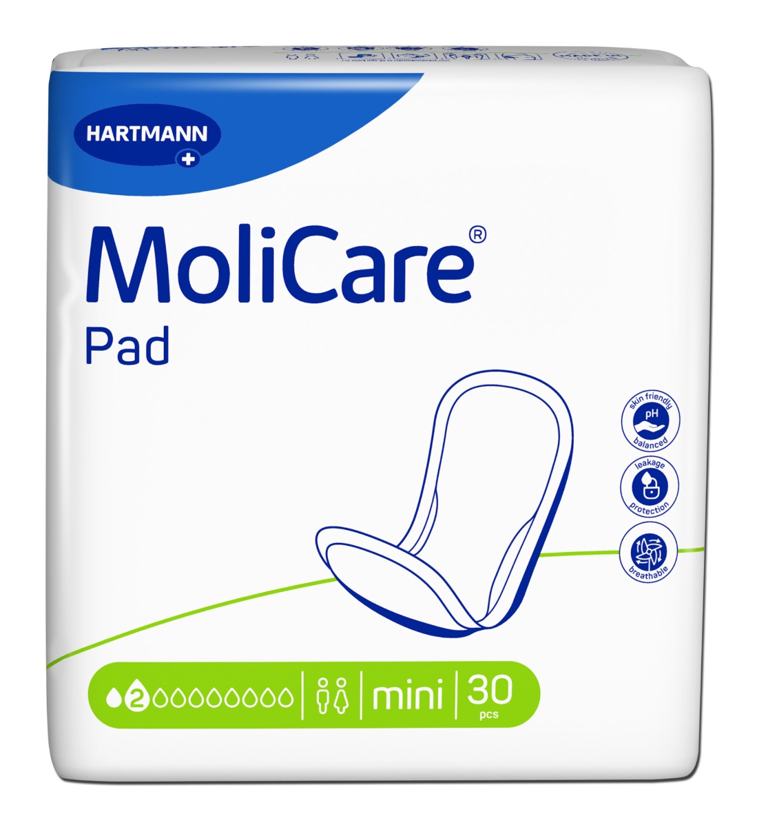 MoliCare Pad 2 kapky mini inkontinenční vložky 30 ks MoliCare