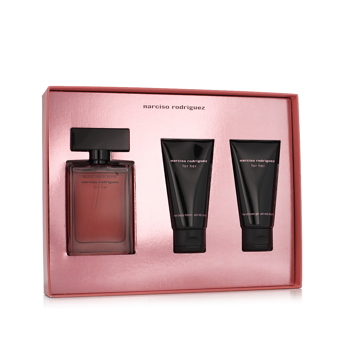 Narciso Rodriguez Musc Noir Rose For Her EDP 50 ml + SG 50 ml + BL 50 ml W Narciso Rodriguez