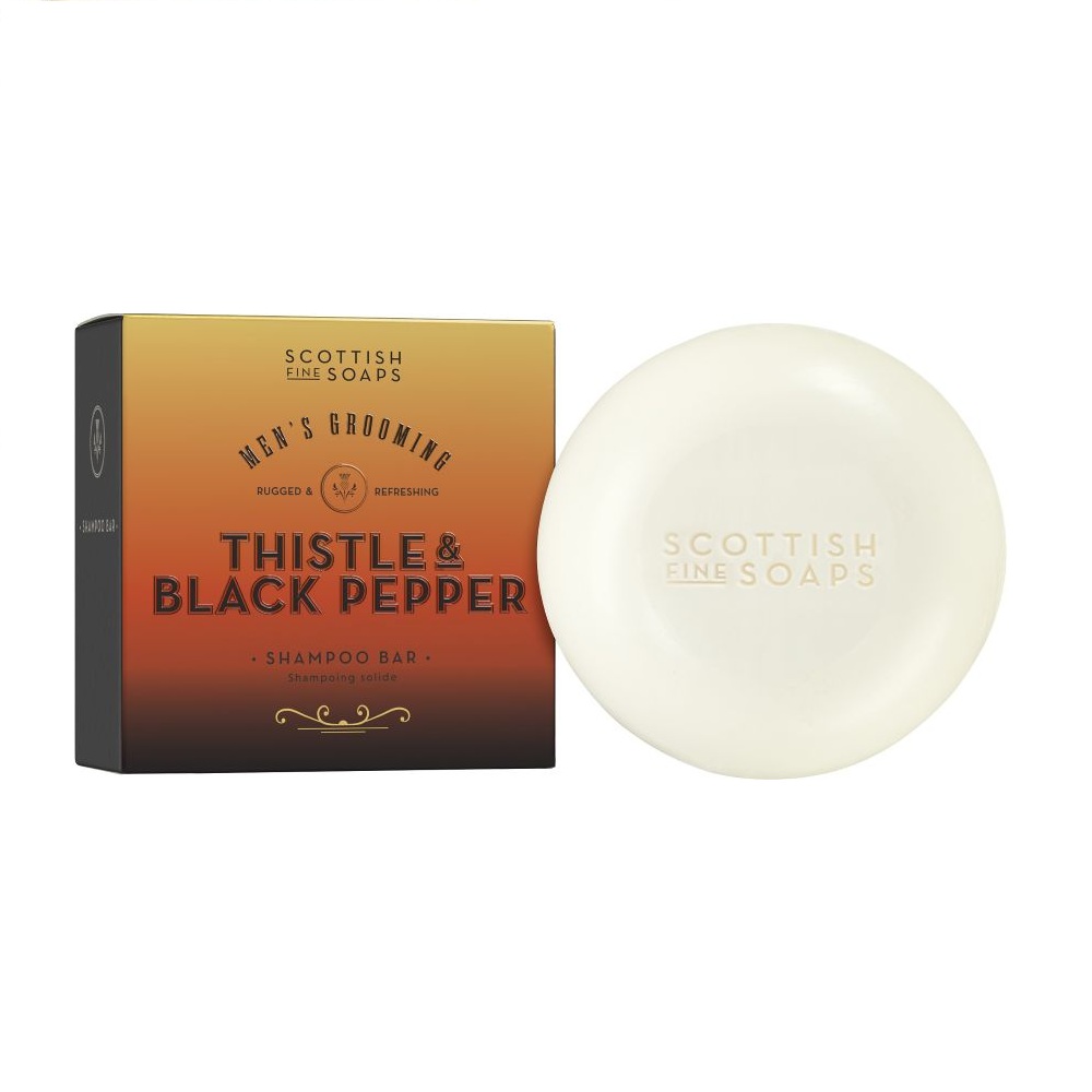 Scottish Fine Soaps Thistle & Black Pepper Tuhý šampon na vlasy 100 g Scottish Fine Soaps