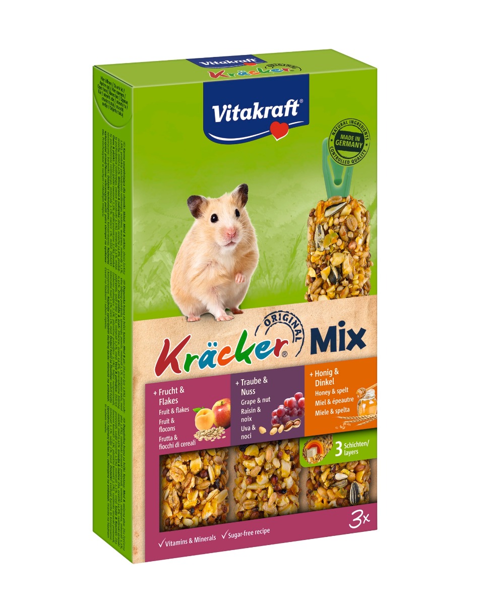 Vitakraft Kräcker Trio Mix křeček –⁠⁠⁠⁠⁠⁠ med