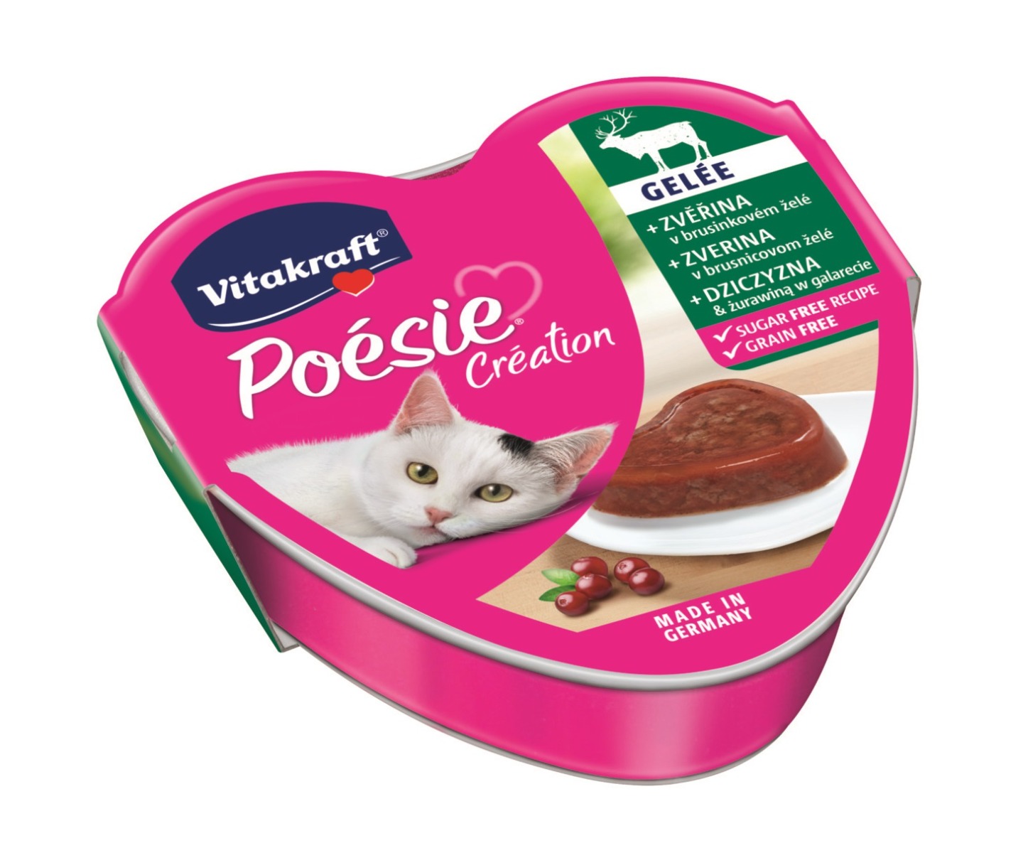 Vitakraft Poésie Création Gelée zvěřina a brusinky 85 g Vitakraft