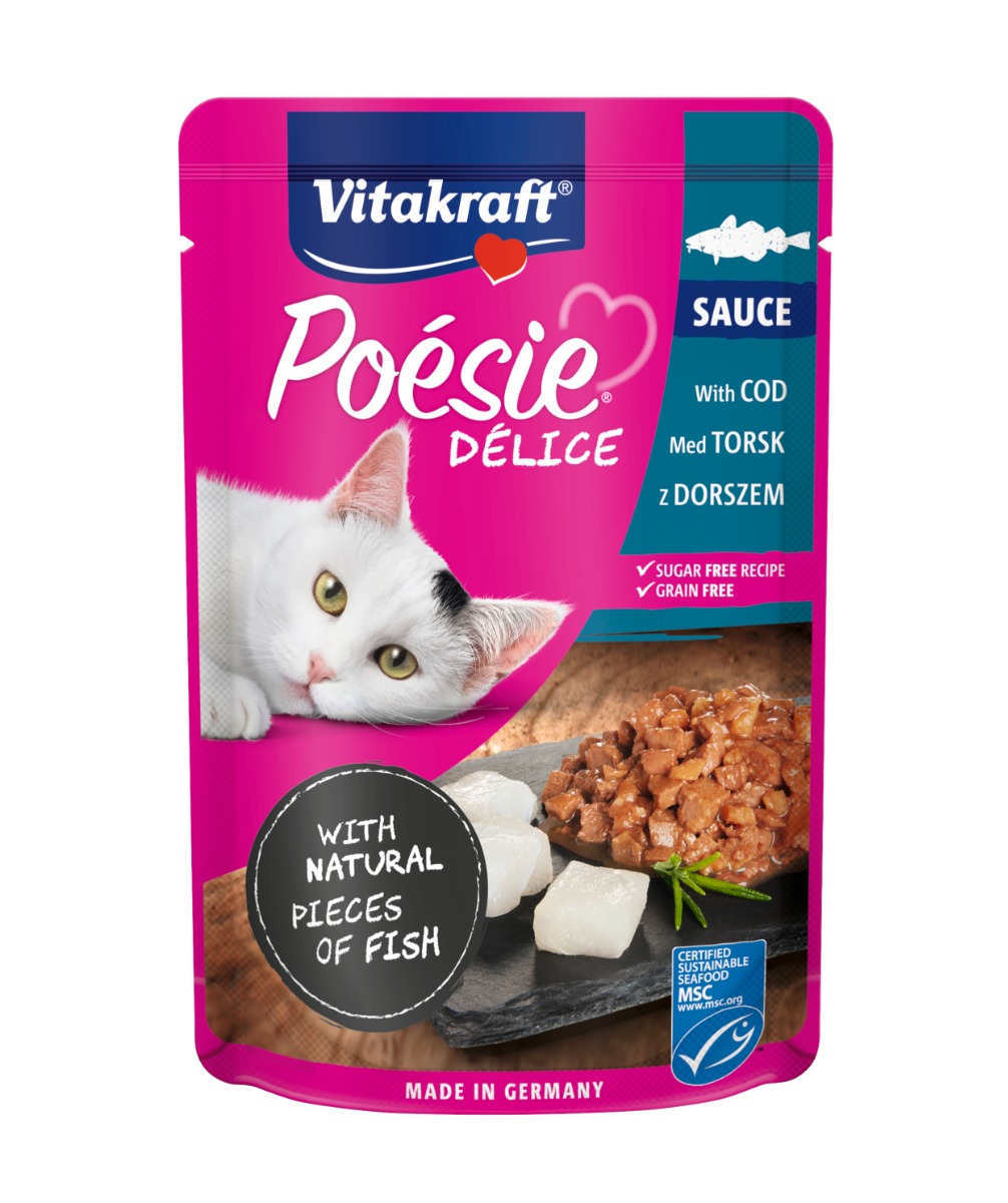 Vitakraft Poésie Délice Sauce treska 85 g Vitakraft
