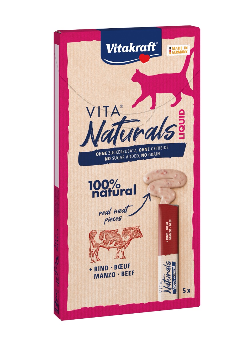 Vitakraft Vita Naturals Liquid hovězí 5x15 g Vitakraft