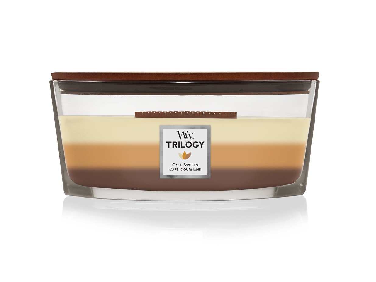 Wood Wick Trilogy Vonná svíčka Café Sweets 454 g Wood Wick