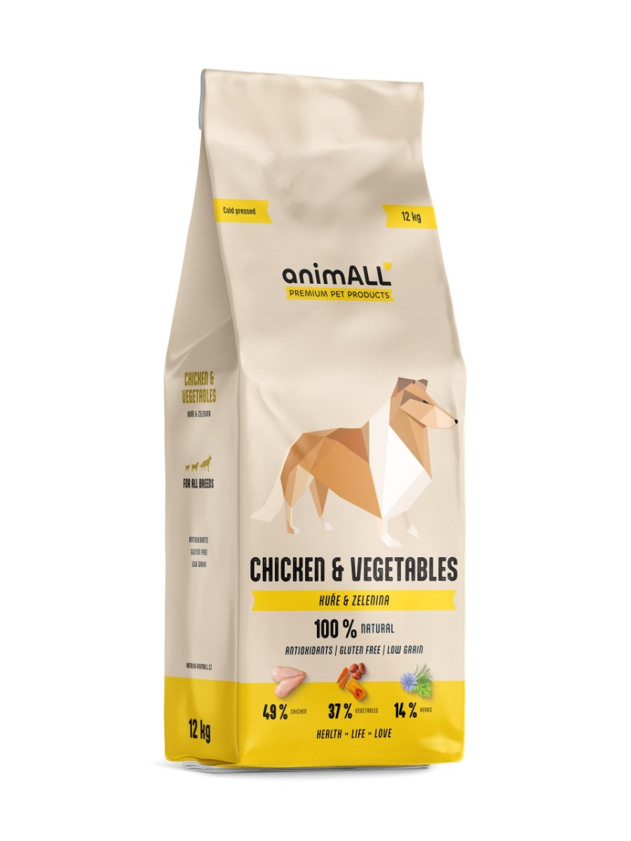animALL Chicken&Vegetables granule pro psy 12 kg animALL