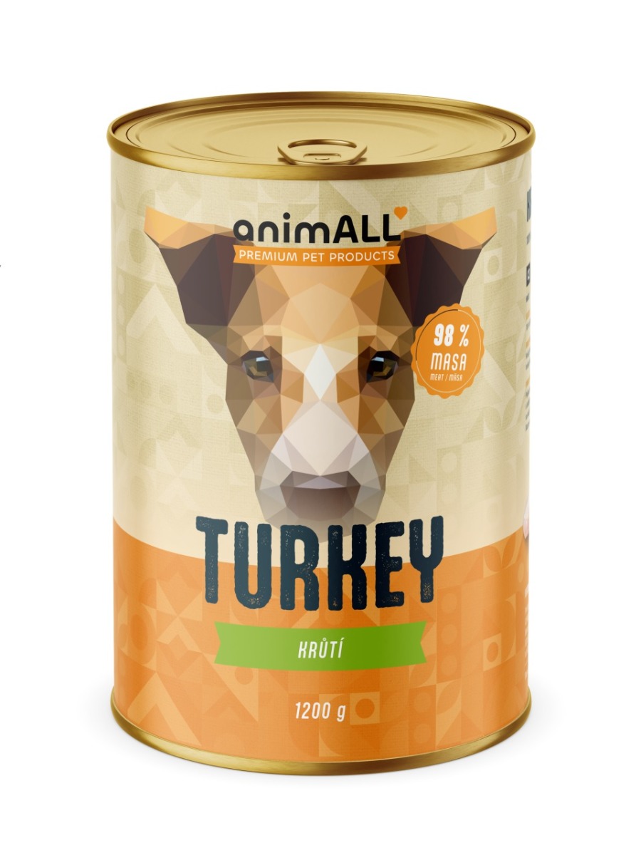 animALL Krůtí konzerva pro psy 1200 g animALL