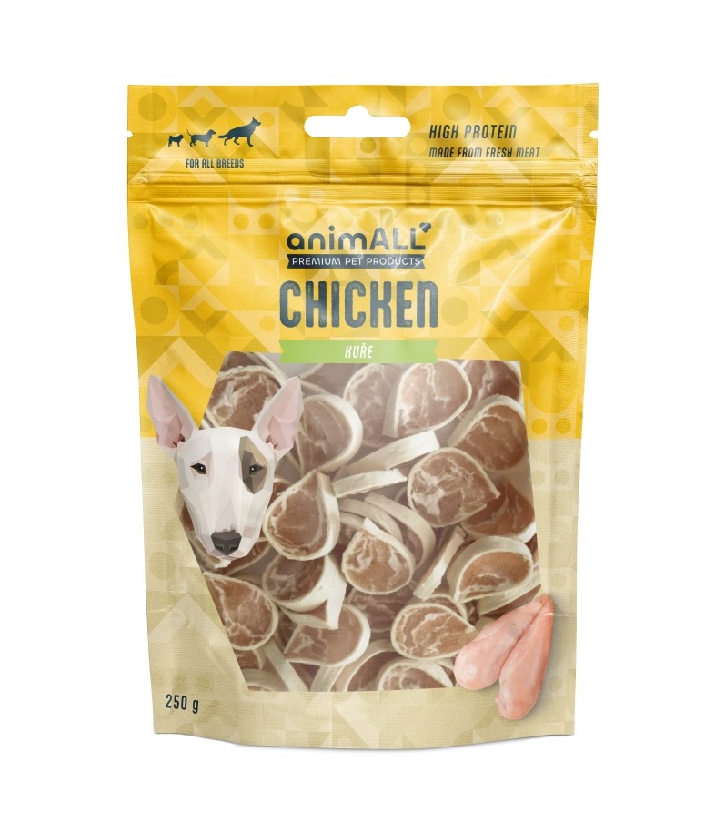 animALL Kuřecí a tresčí sushi pamlsky pro psy 250 g animALL