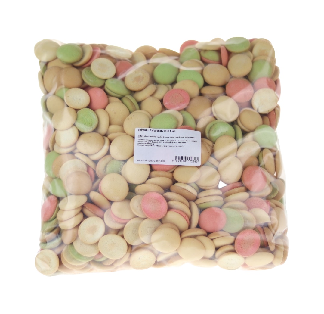 animALL Piškoty Mix pamlsky pro psy 1 kg animALL