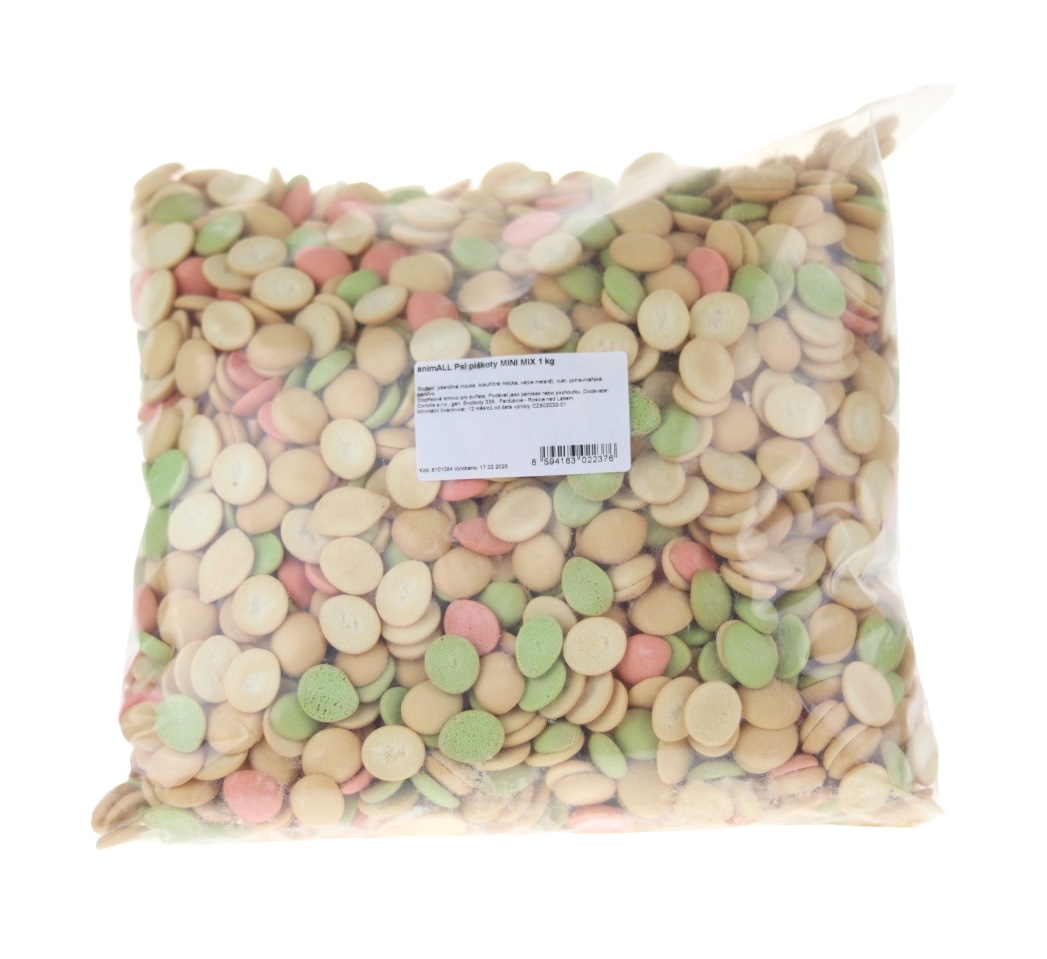 animALL Piškoty mini Mix pamlsky pro psy 1 kg animALL