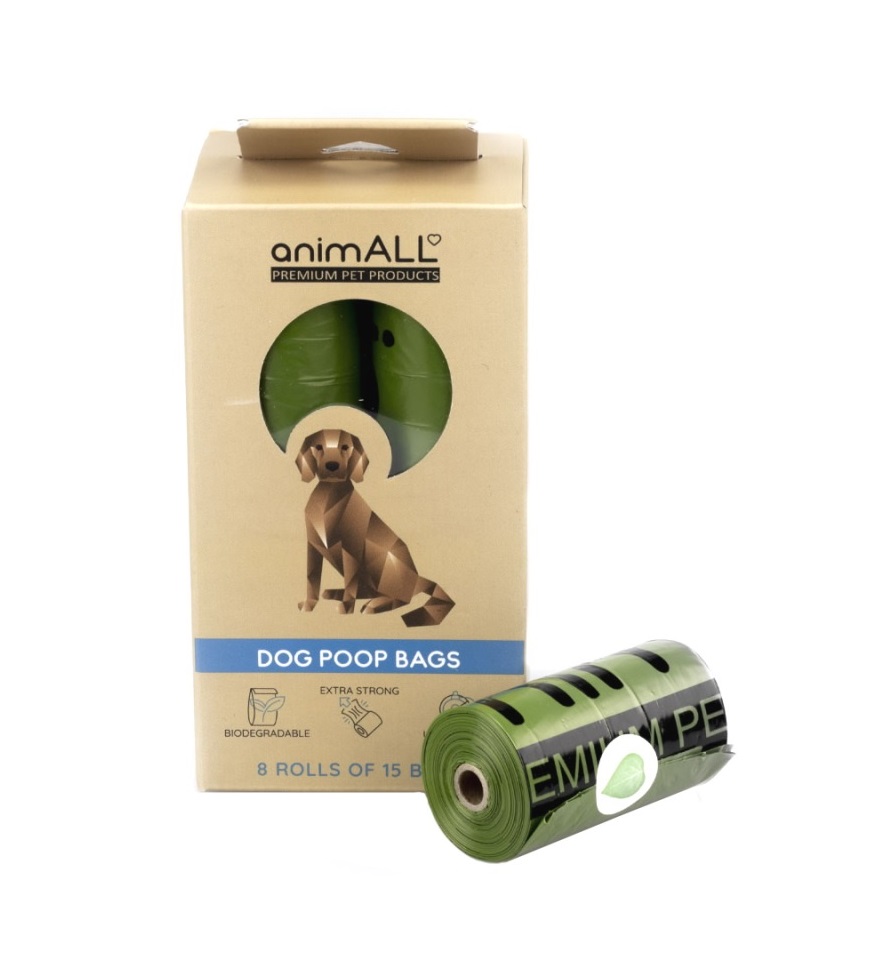 animALL Sáčky na trus 8 rolí animALL