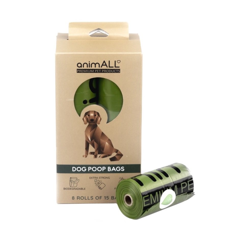 animALL Sáčky na trus Lesní vůně 8 rolí animALL