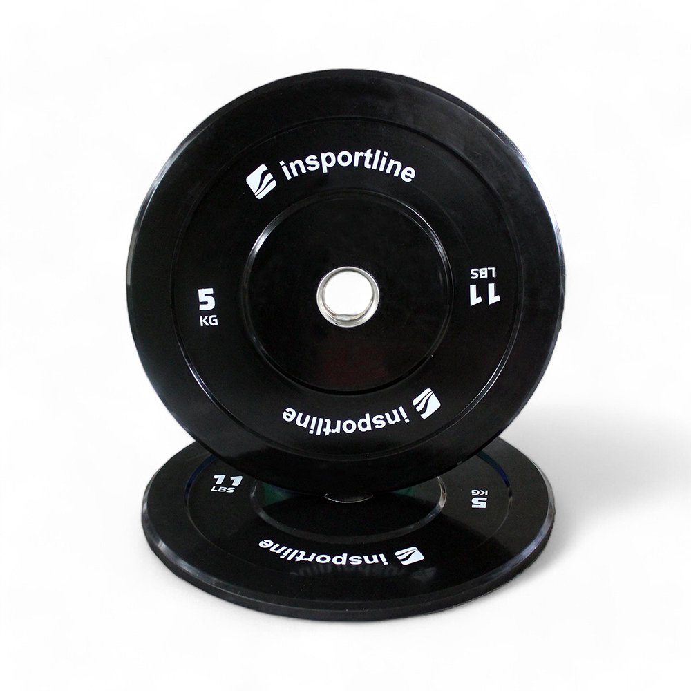 inSPORTline Gumový kotouč  Bumper Plate Lite 5 kg 50 mm inSPORTline