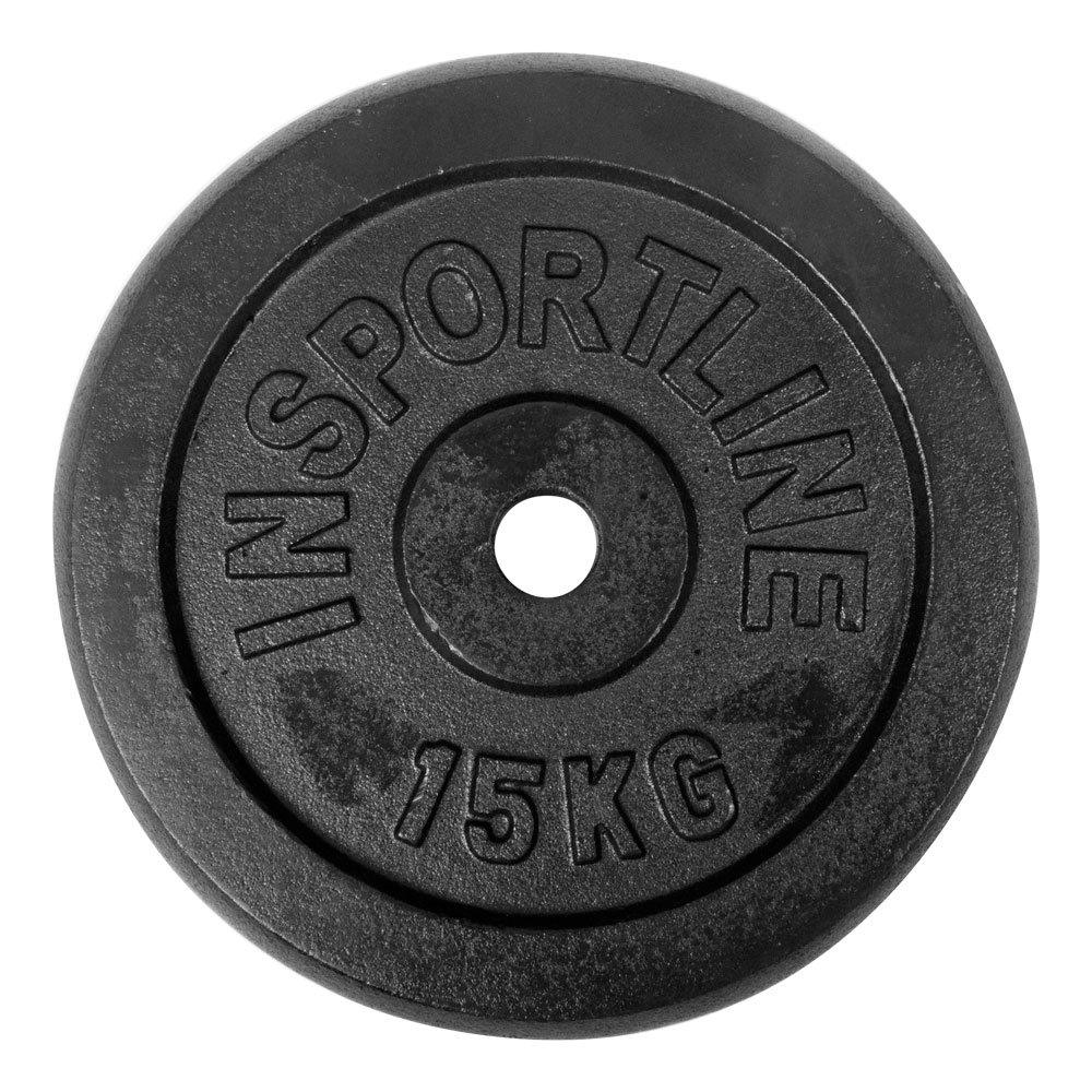 inSPORTline Litinové závaží  Castblack 15 kg 30mm inSPORTline