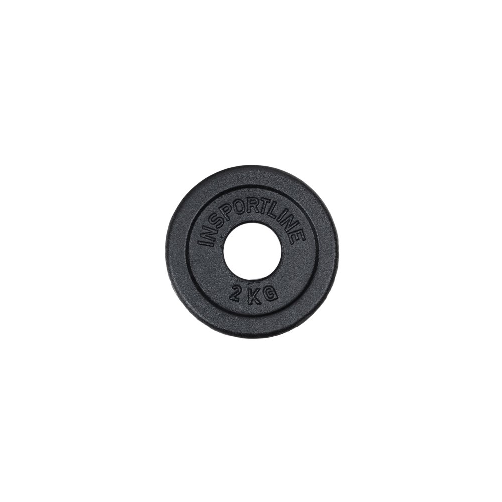 inSPORTline Litinový olympijský kotouč  Castblack OL 2 kg  50mm inSPORTline