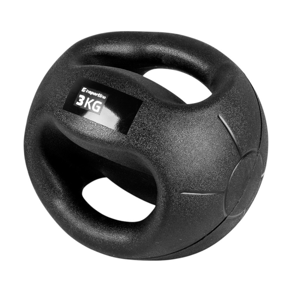 inSPORTline Medicineball s úchopy Grab Me 3 kg inSPORTline
