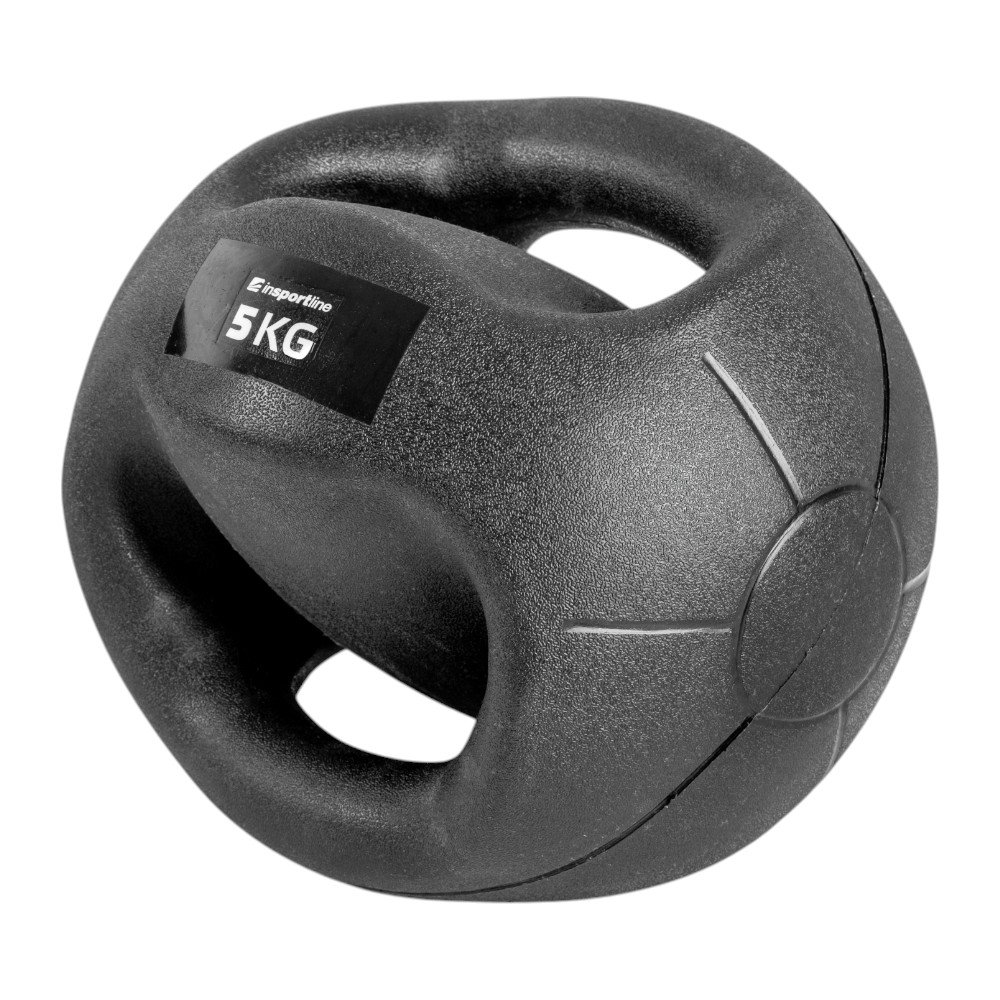 inSPORTline Medicineball s úchopy Grab Me 5 kg inSPORTline